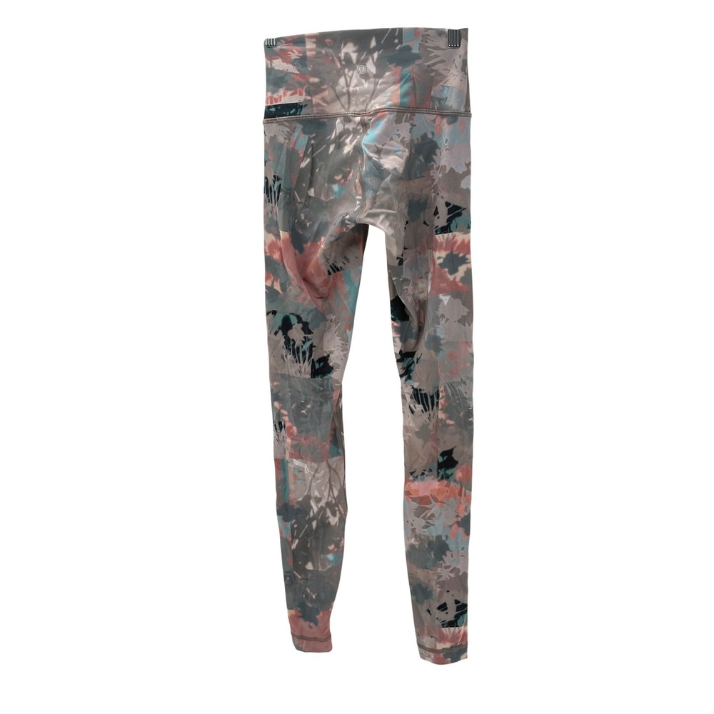 Lululemon Wunder Under Leggings Women Size 2 Untamed Nature Gray Multi High Rise